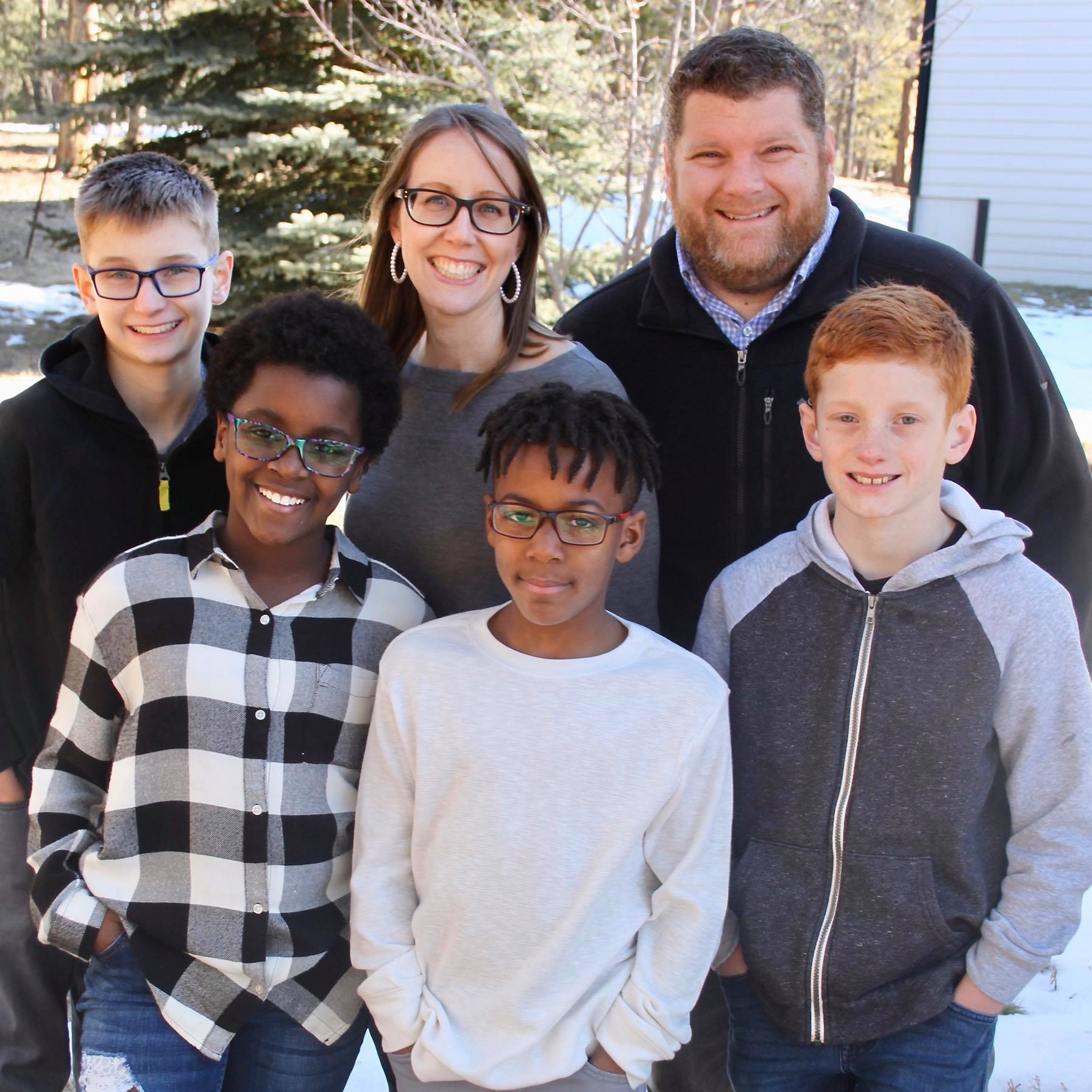 Chad and Christa Jenkins with children, Isaac, Jalen, Micah and Chelsea.